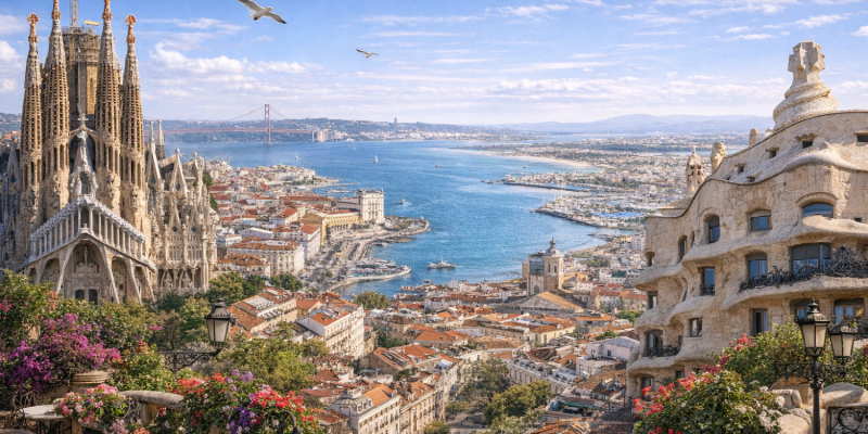 西班牙、葡萄牙15日